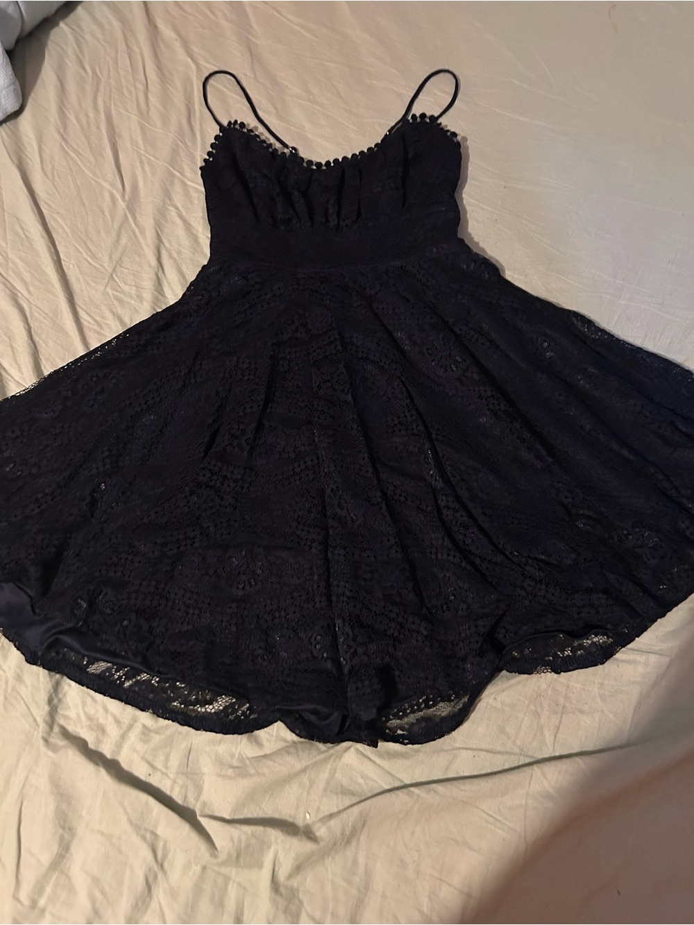 NWT Hello Molly Navy Blue Lace Mini Dress